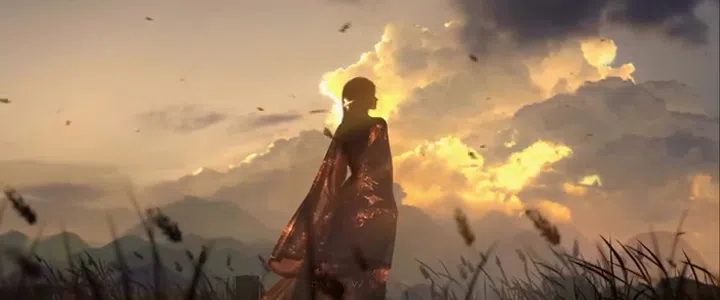 Prairie Reverie: Golden Hour Sunset
