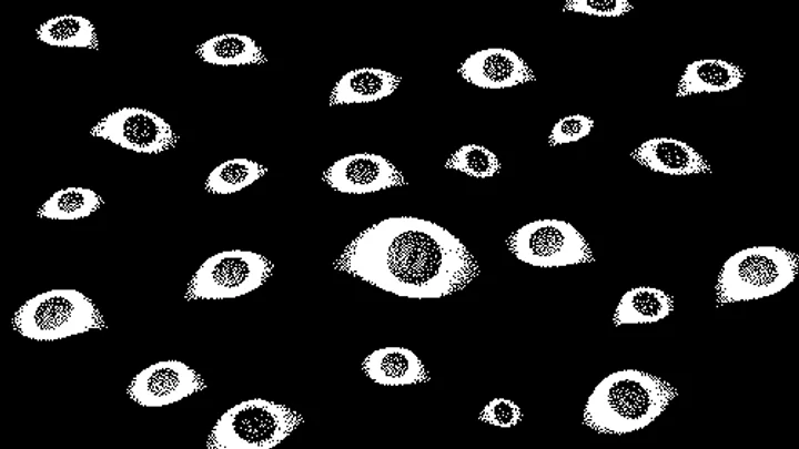 Celestial Void: Surreal Eyes