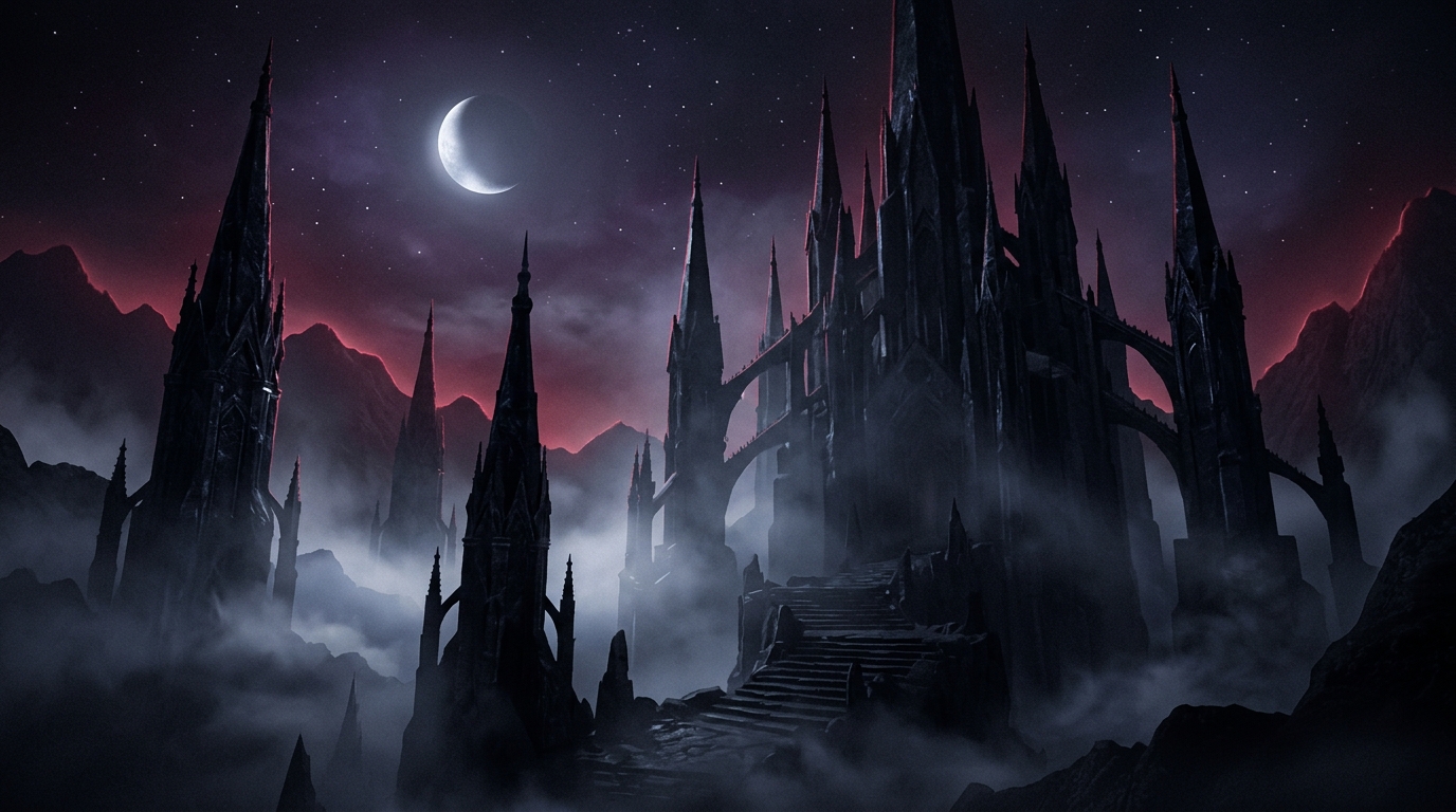 Obsidian Cathedral: Gothic Spires