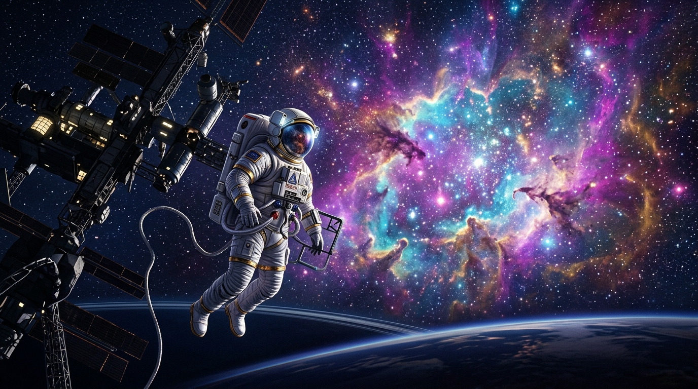 Orbital Spacewalk: Carina Nebula