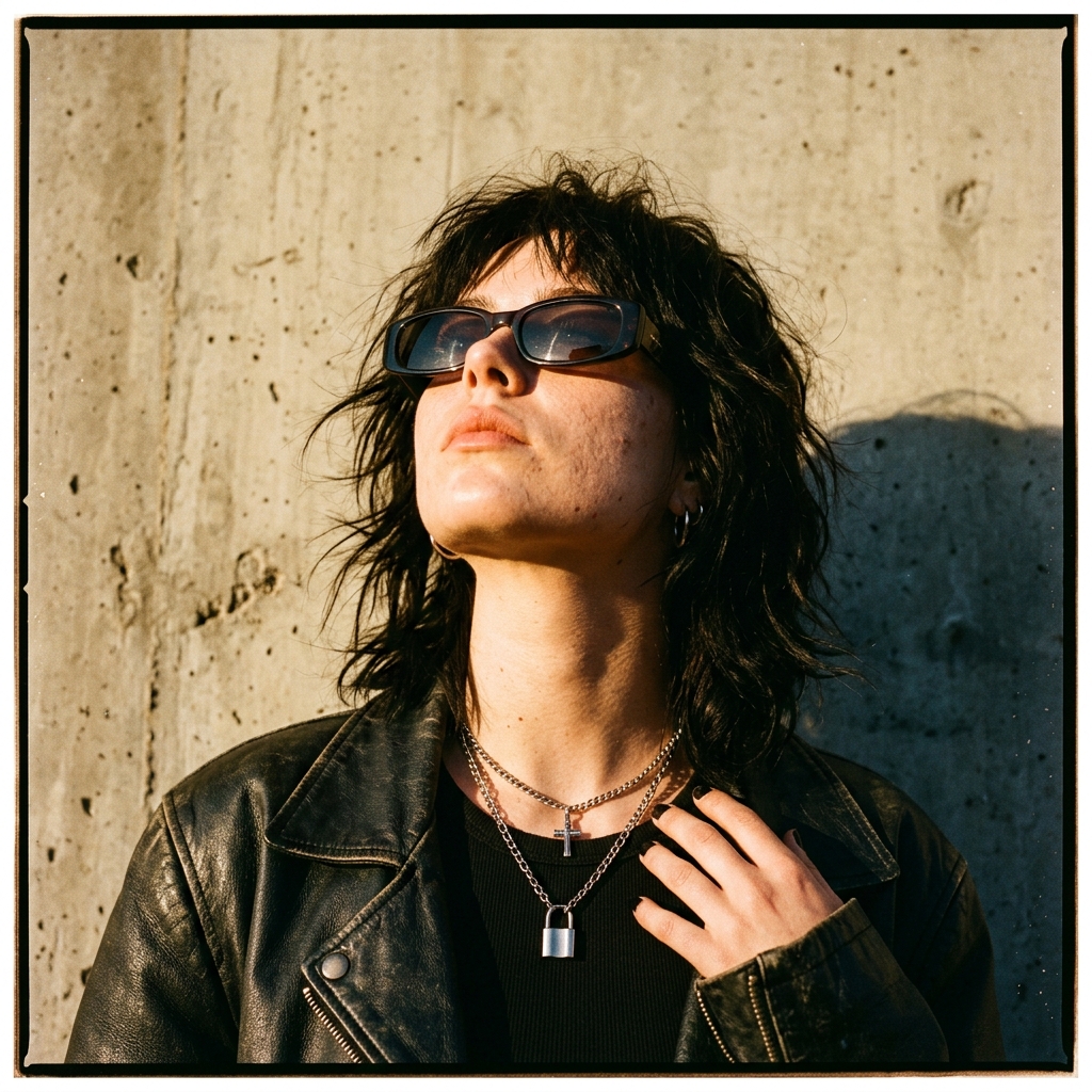 35mm Analog: Sunlit Sunglasses Gaze