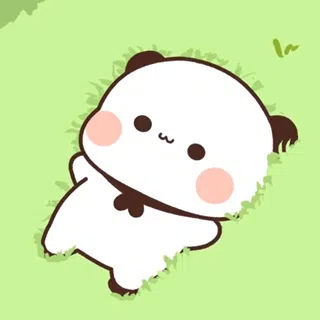 Kawaii Panda: Meadow Grass Slumber