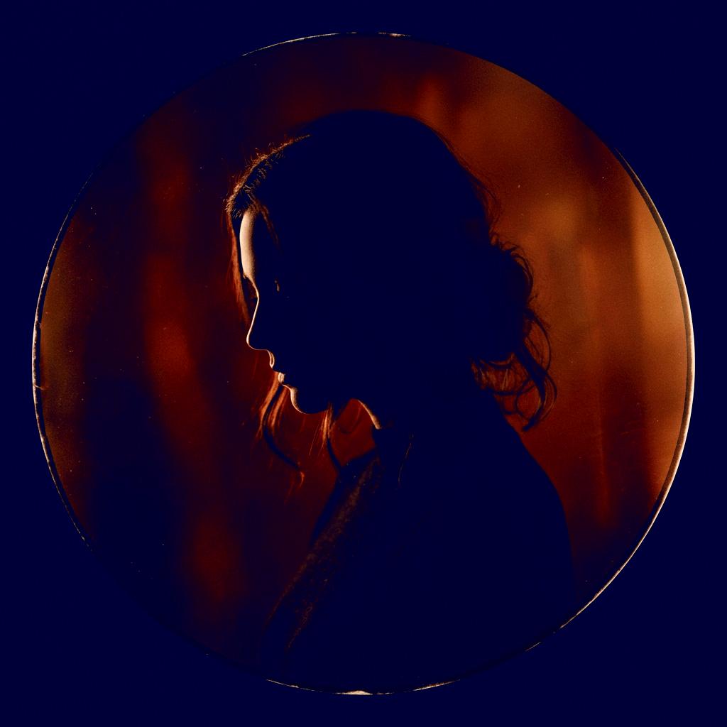 Twilight Violet: Neon Mist Silhouette